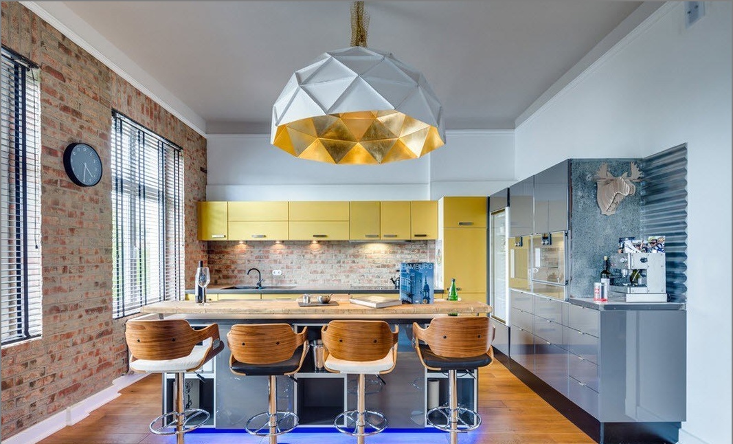 Bright дизайн проект на апартамент в стила на Loft