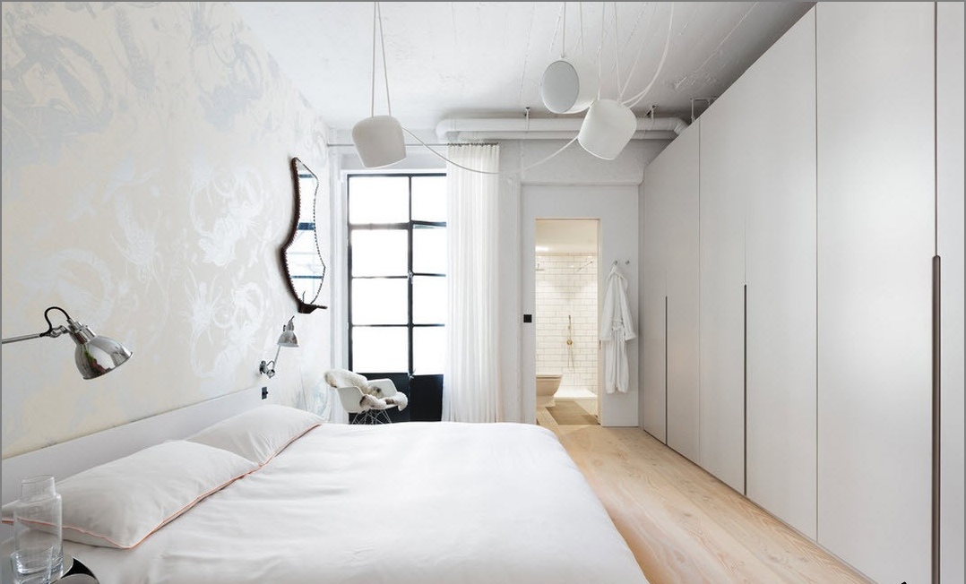 Дизайн проект на апартаменти в стила на Loft бяло