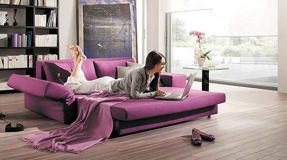 Изберете разтегателен диван в малкия апартамент