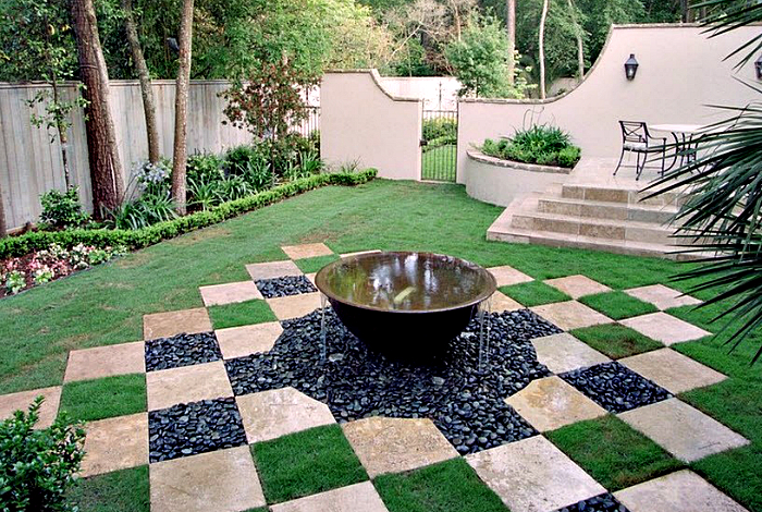 Bahçe dekorasyonu için direksiyondan orijinal flowerbed 89