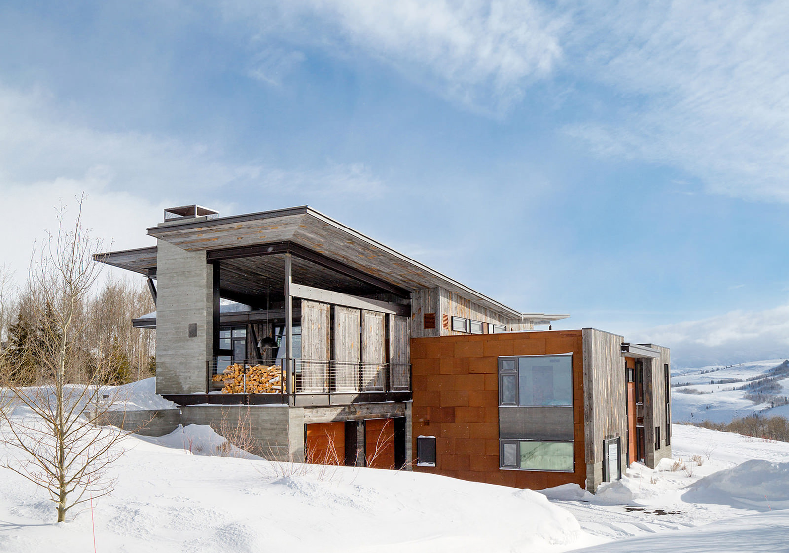 Дизайнът на частна къща в планините на Pearson Design Group