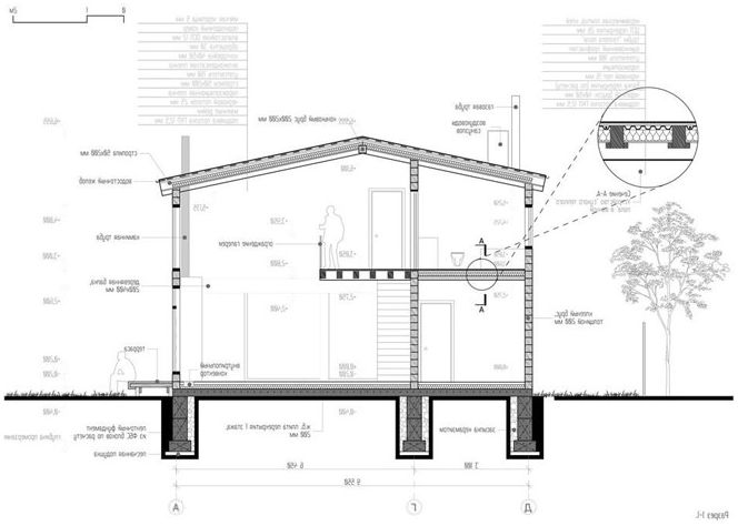 Интериор на дървен материал къща дизайн