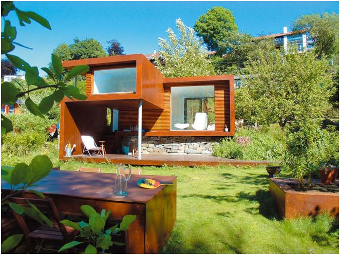 Проектиране на малка къща в Nogvegii жилищна площ от 24 квадратни метра
