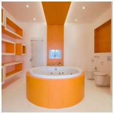 Изготвяне на проект на баня в оранжево