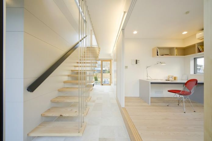 Опции и характеристики на дизайна на стълби в частна къща