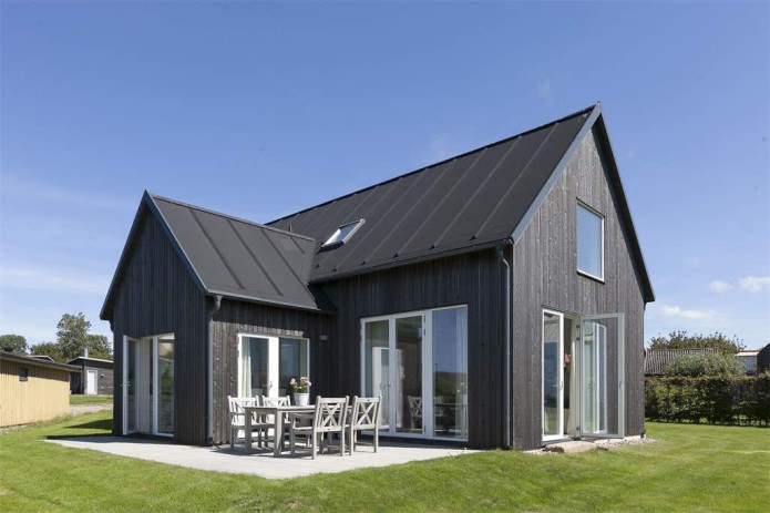 Селски къщи в скандинавски стил: функции, снимки