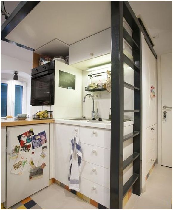 Да живееш на тавана: удобен апартамент с площ от 18 квадратни метра
