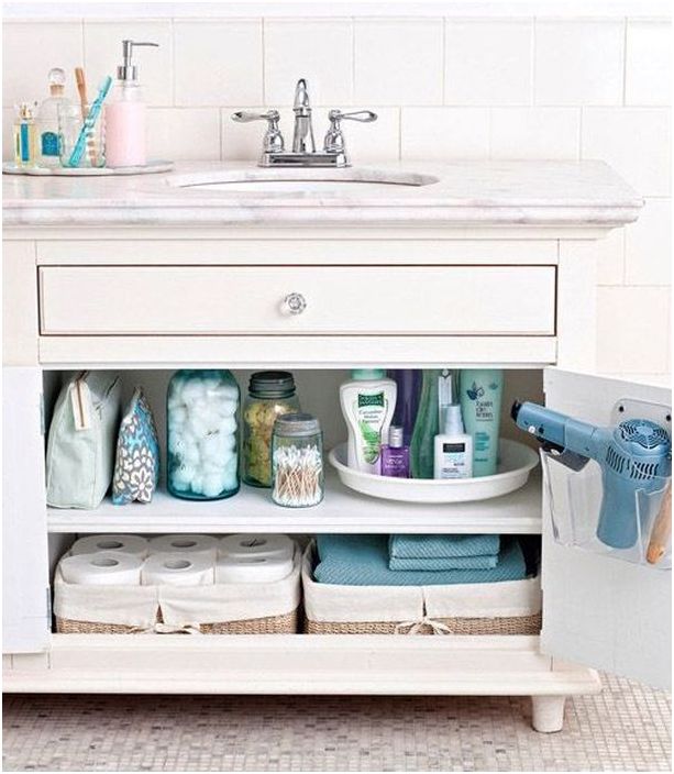 Перфектният реда, в малка баня: 5 идеи за съхранение под мивката