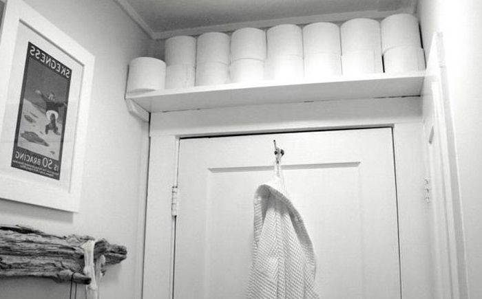 Къде да се скрие тоалетна хартия: 15 интелигентни съвети