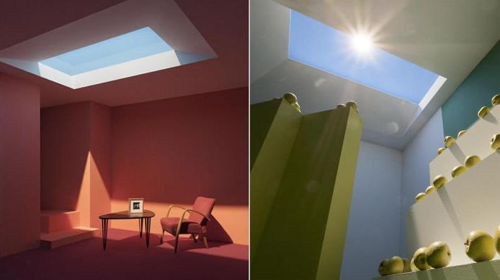 Революционна флуоресцентна лампа симулира прозорец, през който може да се види на небето сега