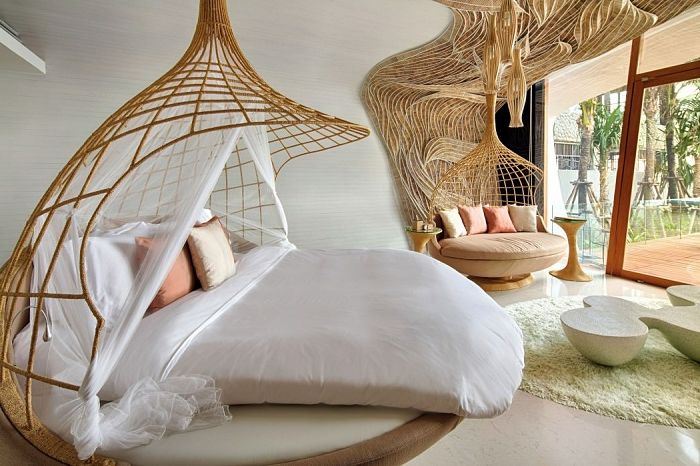 Луксозен хотелски комплекс с вътрешен от бамбук възли