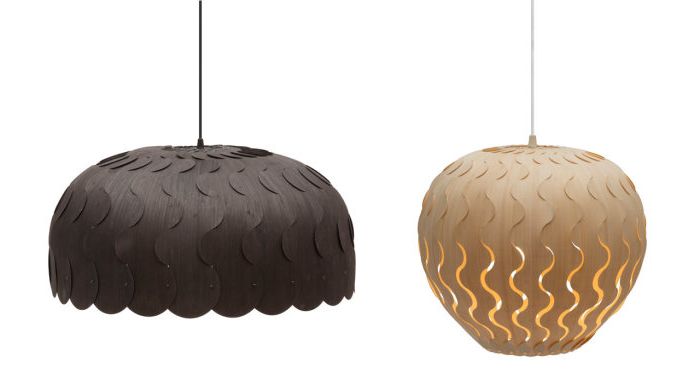 A серия от стилни осветителни тела бамбук от Нова Зеландия дизайнер