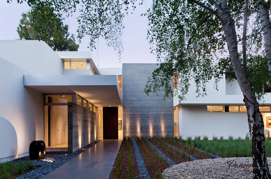 Дизайн на къща в стил на минимализъм: стилен екстериор фасада