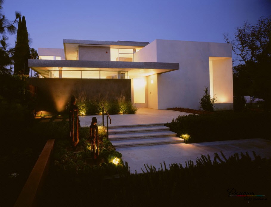 Красиви къщи с плоски покриви: стилен екстериорен дизайн, фотография