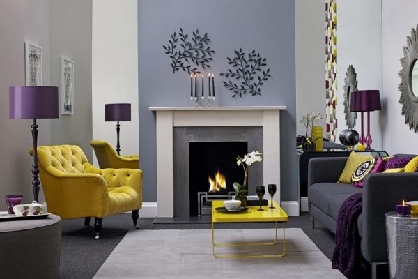 Fireplace in the interior: 100 best ideas for the living room-dizainall-222