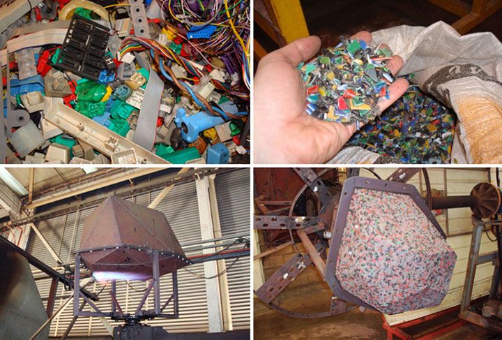 Елегантна градска мебели от пластмасови отпадъци - творчески идеи Родриго Алонсо