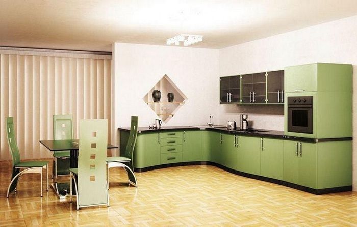 Симпатичное декорирование кухни в симпатичных оливковых тонах. Симпатичное декорирование кухни в симпатичных оливковых тонах.
