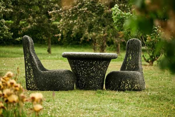 Уникални градински мебели от иновативната базалтово влакно от Raymond Cīrulis