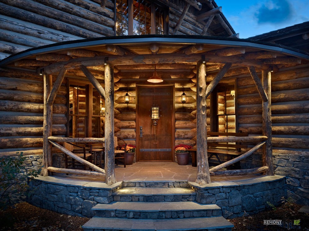 20 примера за дизайна на верандата в дървена къща - снимка