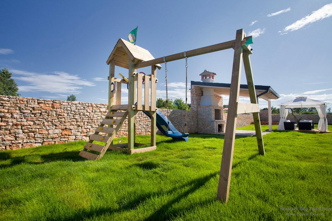площадка дизайн в частен двор | Площадка за вашето дете