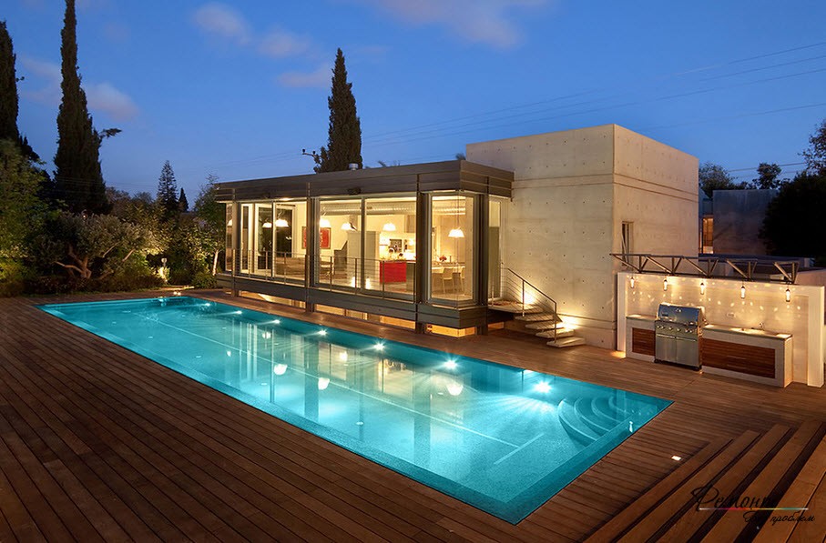 Красиви къщи с плоски покриви: стилен екстериорен дизайн, фотография
