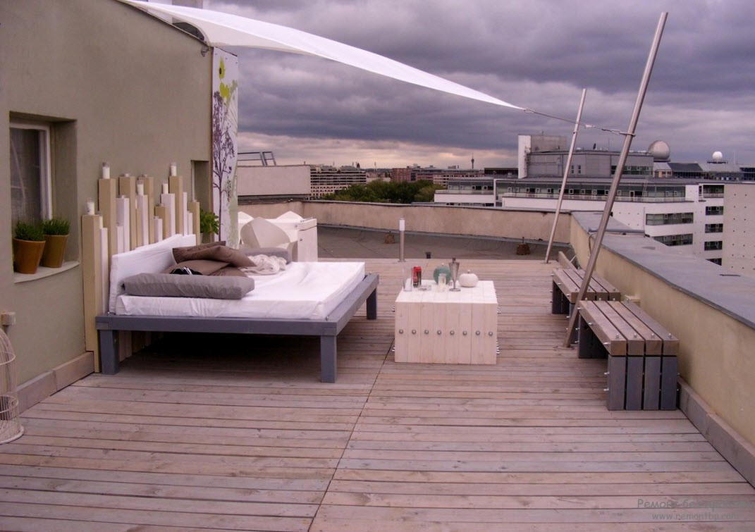 Покривна тераса: формулирането на лятна дизайн на покрива