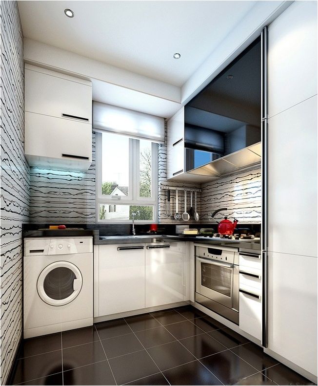 Washing machine in the kitchen: how to choose, tips and ideas-89