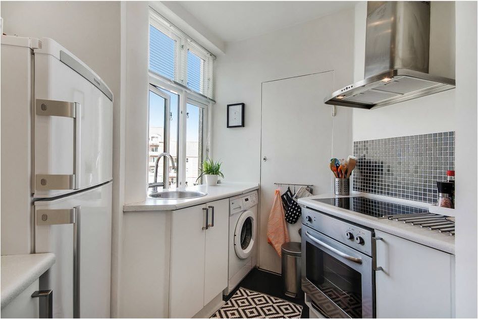 Washing machine in the kitchen: how to choose, tips and ideas-89999